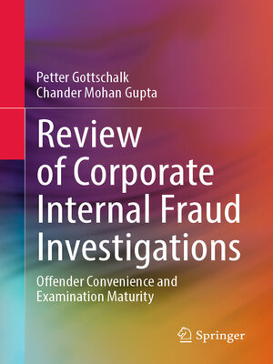 cover image of Review of Corporate Internal Fraud Investigations